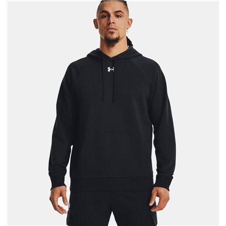 UA RIVAL FLEECE HOODIE 001BLK