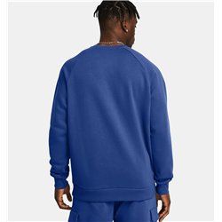 UA Rival Fleece Crew 432BLU 2