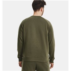 UA RIVAL FLEECE CREW 390GRN 2