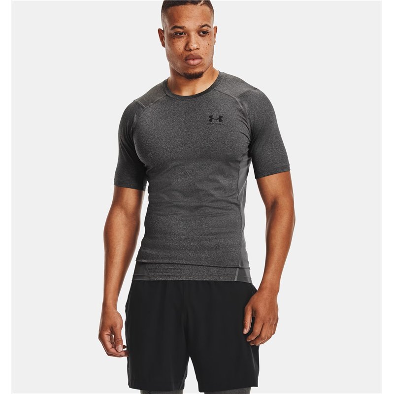 UA HG Armour Comp SS 090GRY