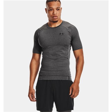 UA HG Armour Comp SS 090GRY