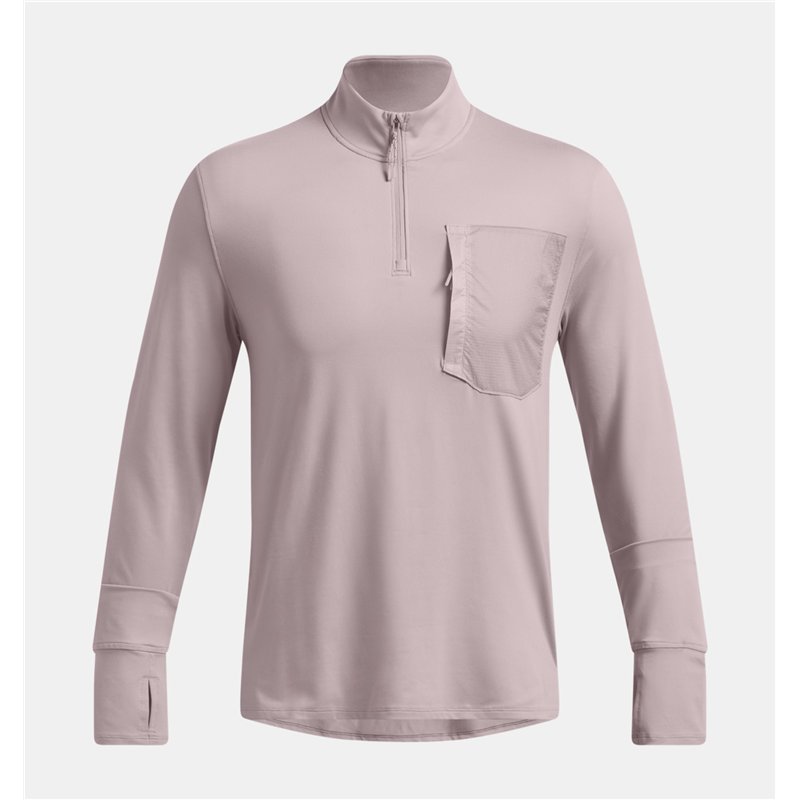 UA TRAIL RUN QUARTER ZIP 015GRY