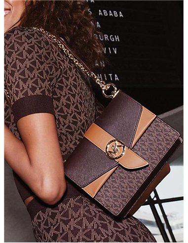 MK GREENWICH SM CONV BROWN