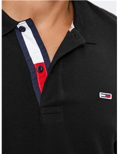 TH Polo Slim Fit Placket Negro 2