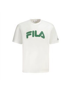 Fila Tshirt Manga Corto Logo Estampado BLanco