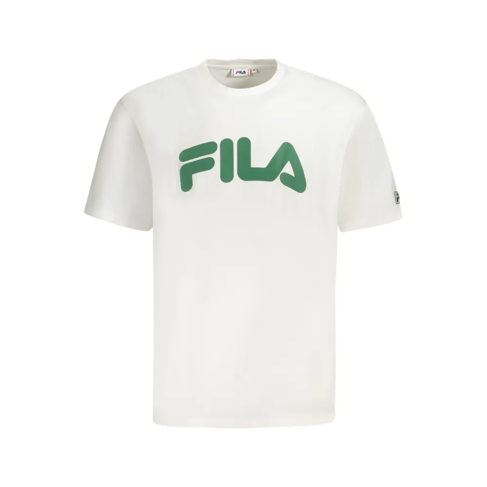 Fila Tshirt Manga Corto Logo Estampado BLanco
