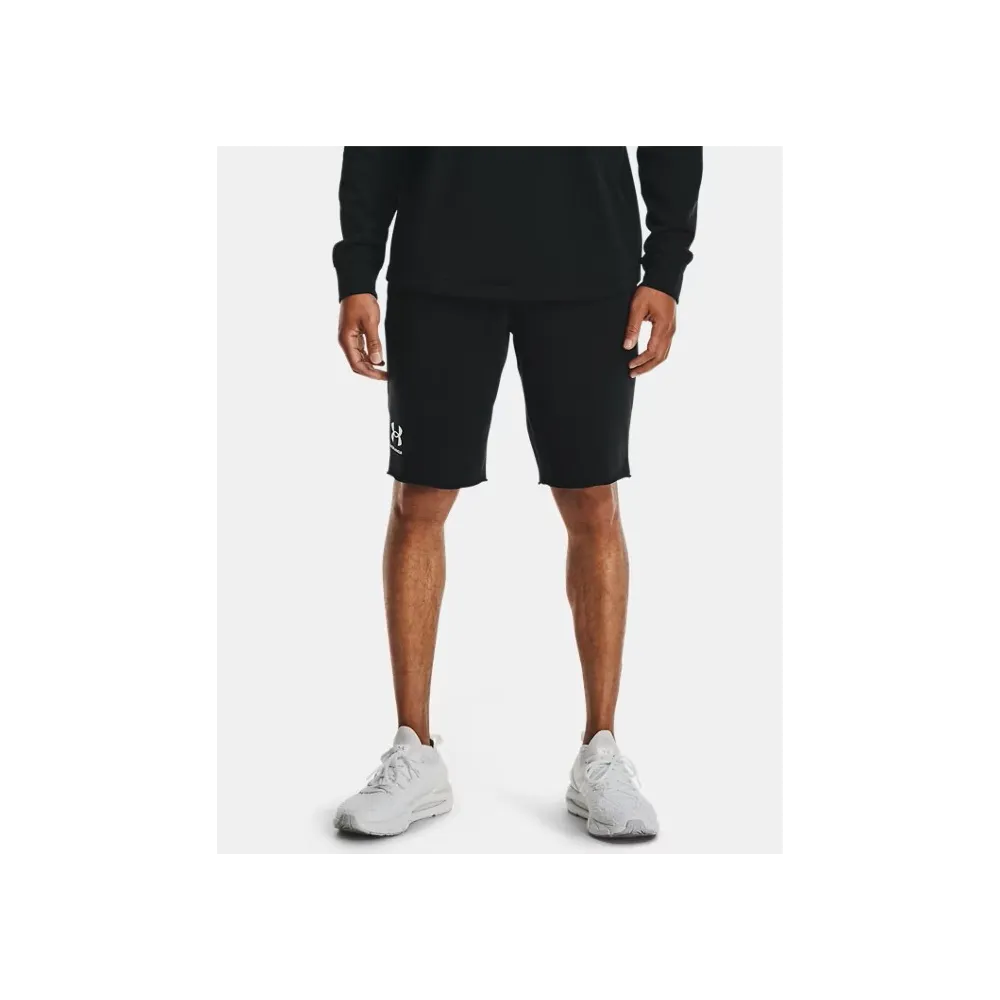 UA RIVAL TERRY SHORT NEGRO