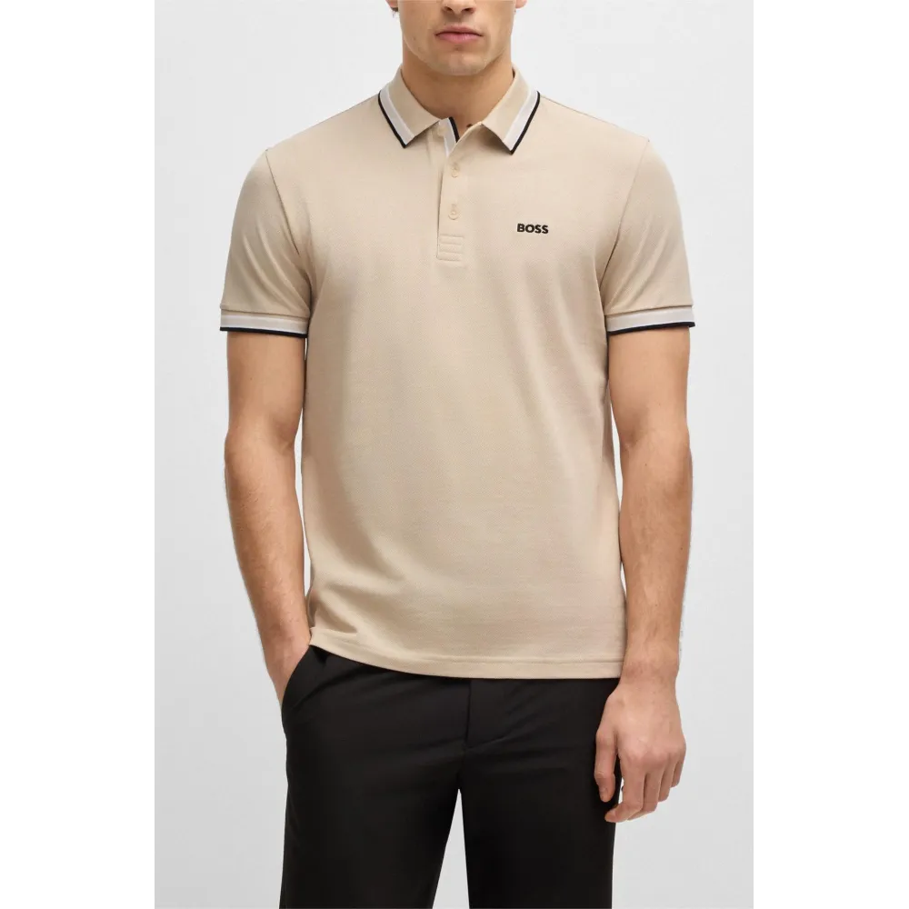 BOSS POLO PADDY BEIGE