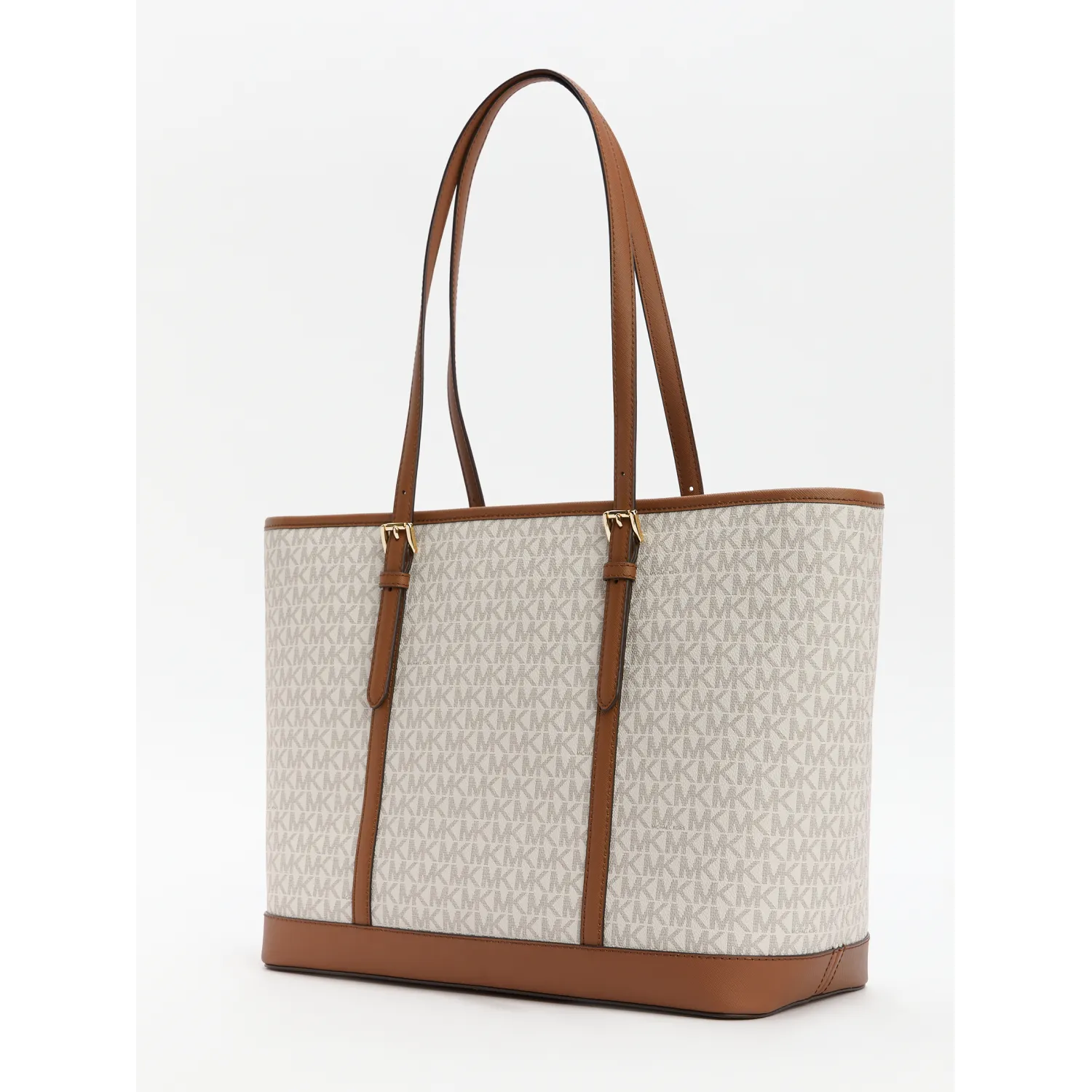 MK JST LG TZ SHLDR TOTE VANILLA