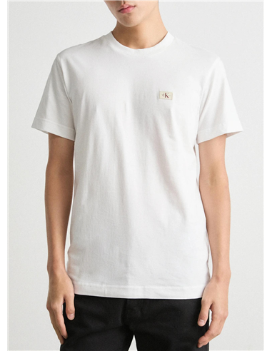 CK  WOVEN LABEL REGULAR TEE BLANCO