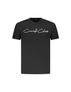 CAVALLI CLASS T-SHIRT LOGO SIMPLE NEGRO