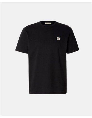 CK  WOVEN LABEL REGULAR TEE NEGRO RR