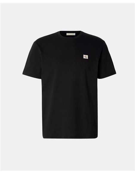 CK  WOVEN LABEL REGULAR TEE NEGRO RR