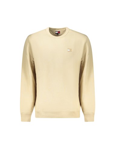 TH SUDADERA LOGO BORDADO BEIGE