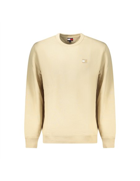 TH SUDADERA LOGO BORDADO BEIGE