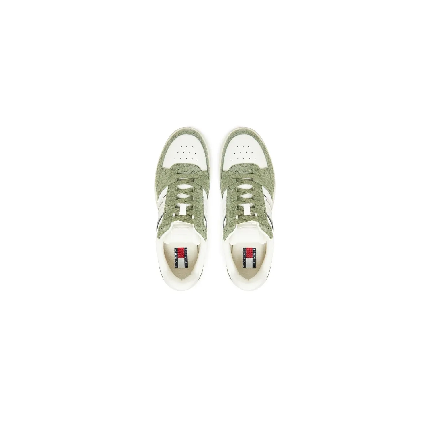 TH Zapatillas de mezcla de ante y suela cupsole Green