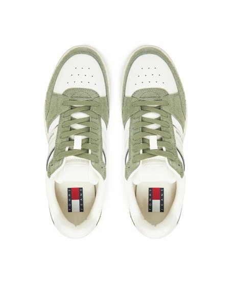 TH Zapatillas de mezcla de ante y suela cupsole Green