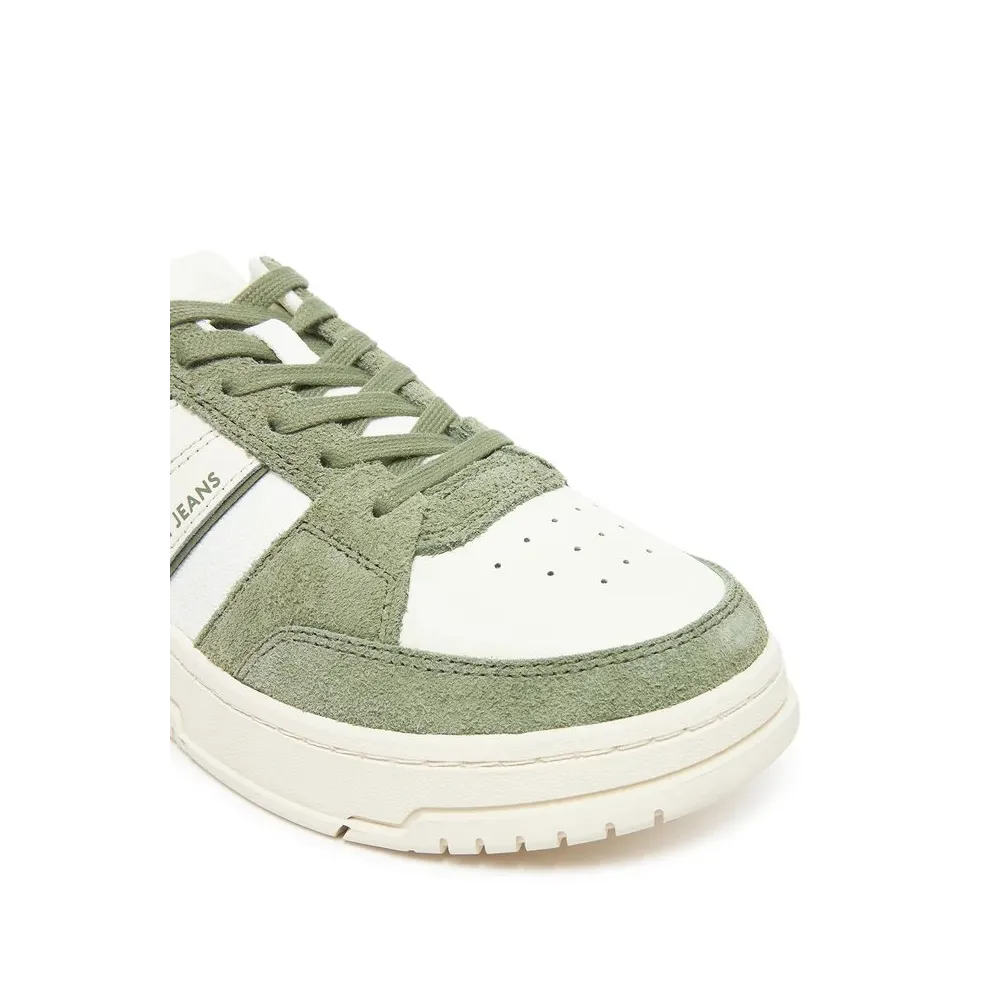 TH Zapatillas de mezcla de ante y suela cupsole Green