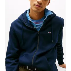 TH Sudadera de felpa con capucha y cremallera Navy 