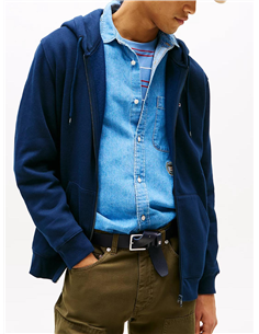 TH Sudadera de felpa con capucha y cremallera Navy  2