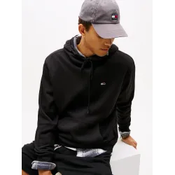 TH Sudadera de felpa peinada con capucha Black 2
