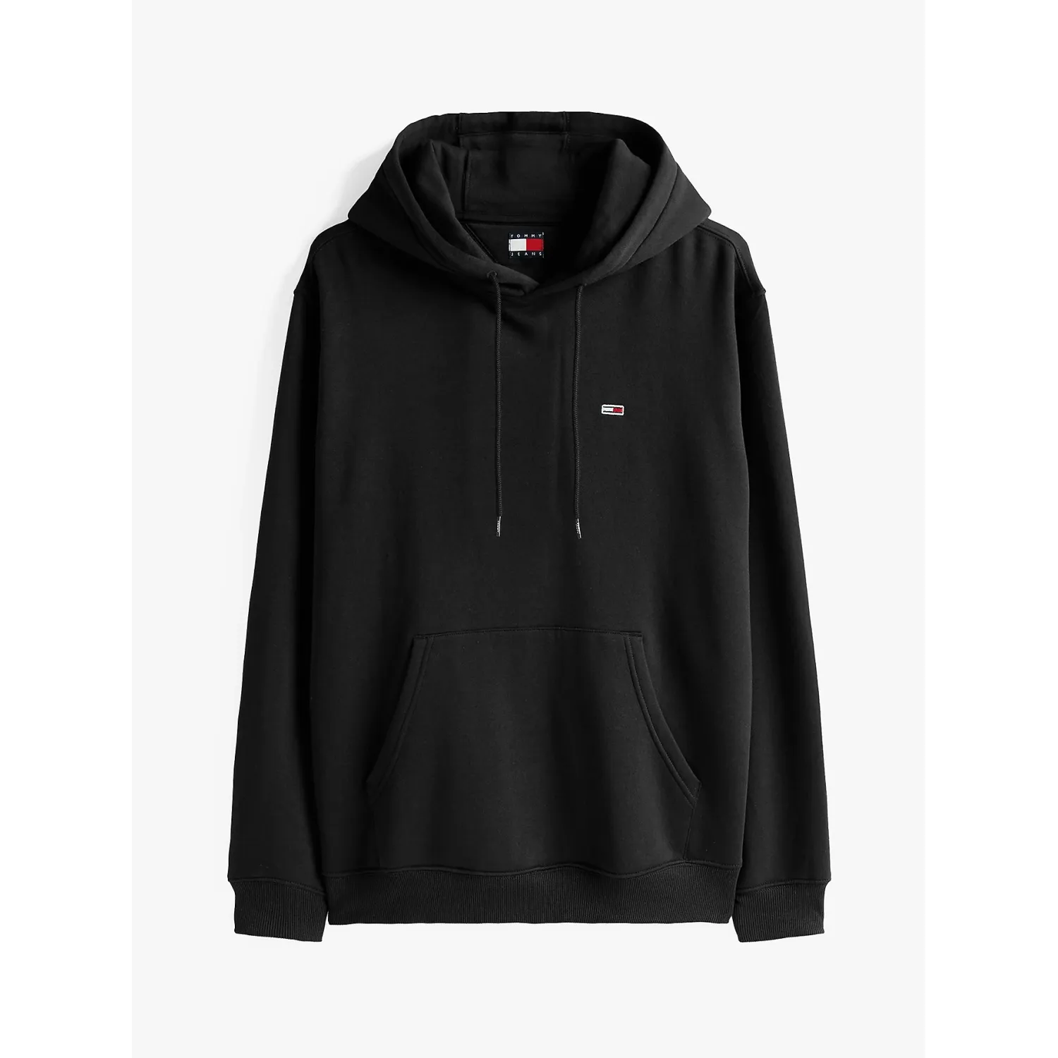 TH Sudadera de felpa peinada con capucha Black
