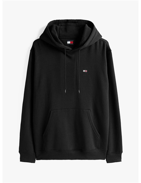 TH Sudadera de felpa peinada con capucha Black