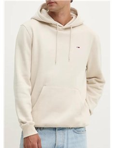 TH Sudadera de felpa peinada con capucha White