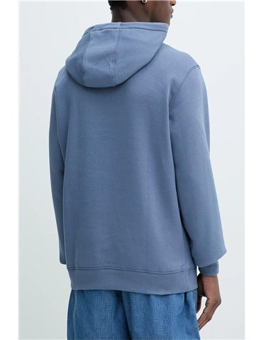 TH Sudadera de felpa peinada con capucha Celeste