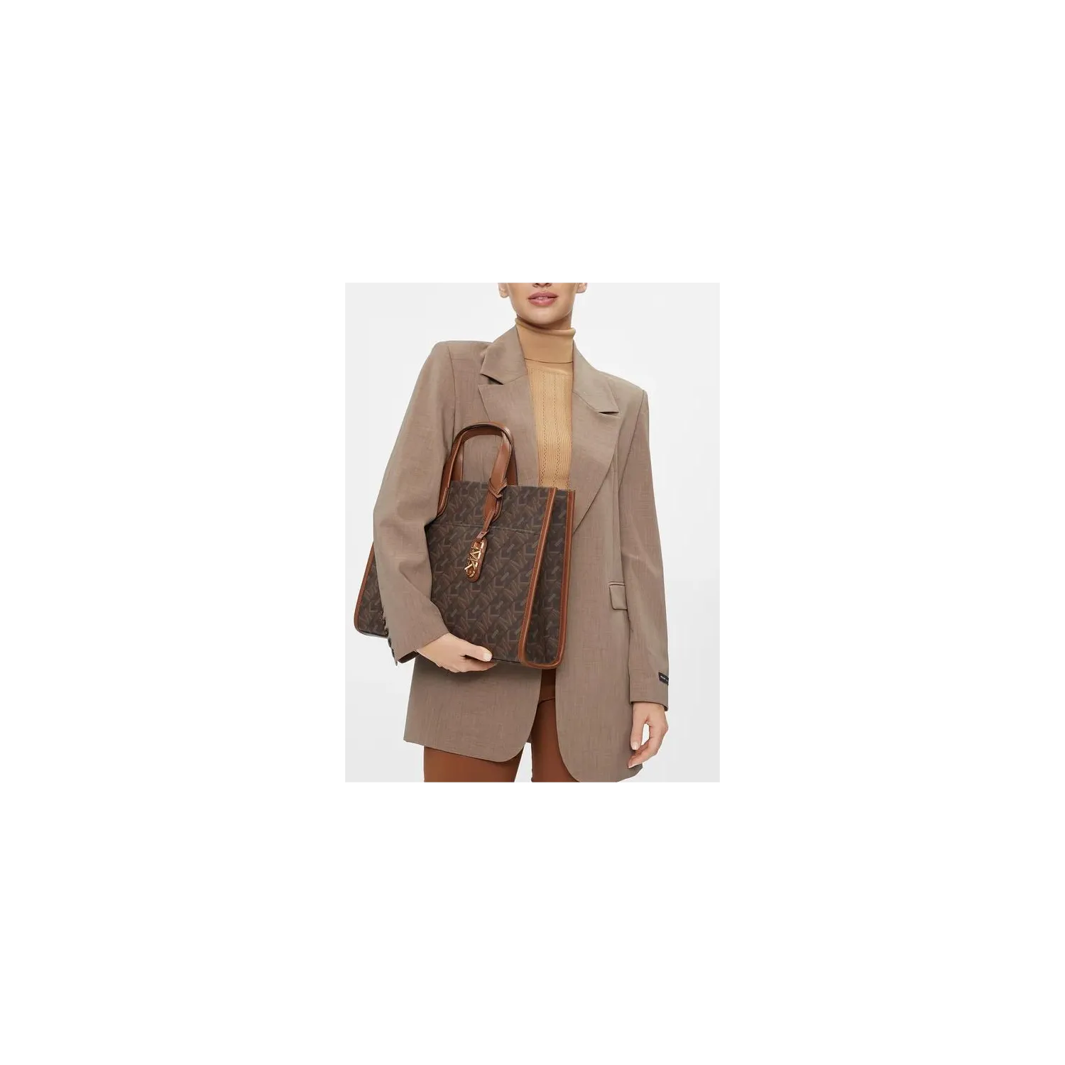 MK GIGI LG GRAB TOTE BROWN