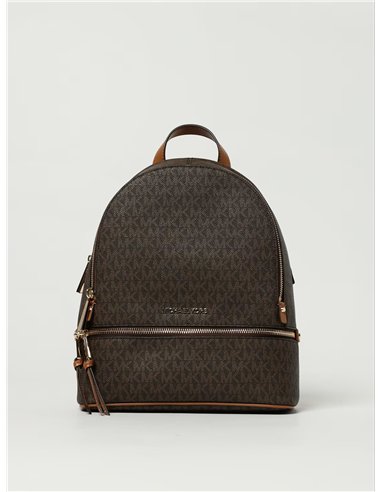 MK RHEA ZIP MD BACKPACK BROWN