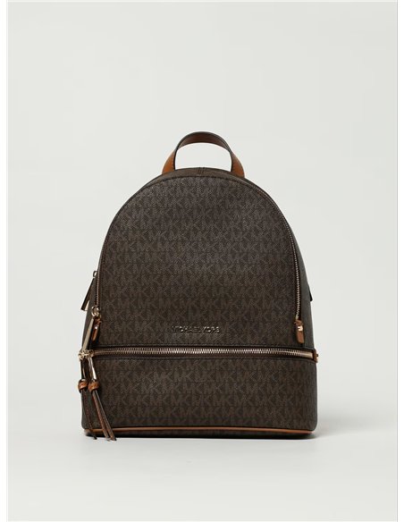 MK RHEA ZIP MD BACKPACK BROWN