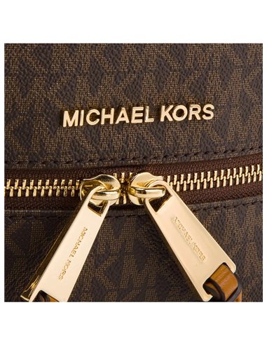 MK RHEA ZIP MD BACKPACK BROWN