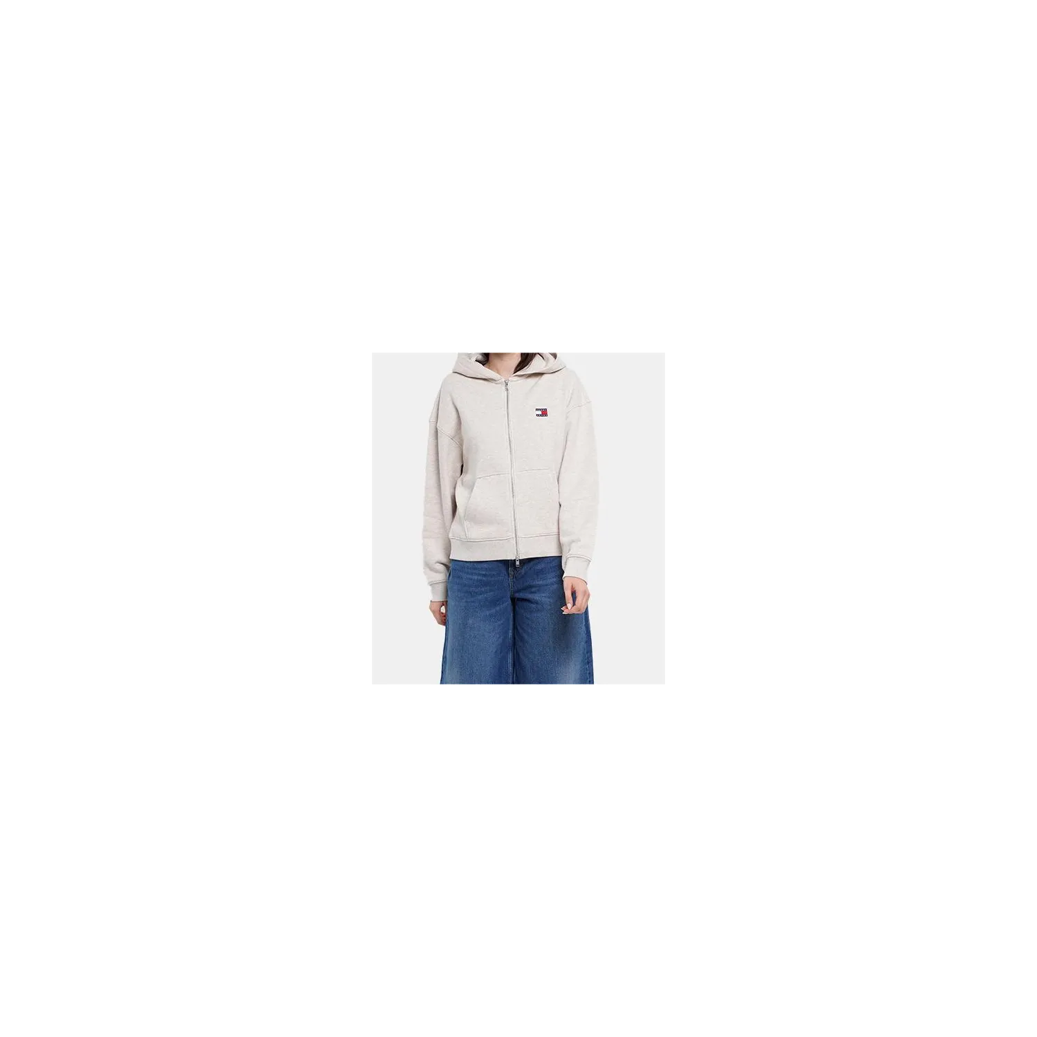 TH  FELPA CON ZIP DONNA BEIGE 