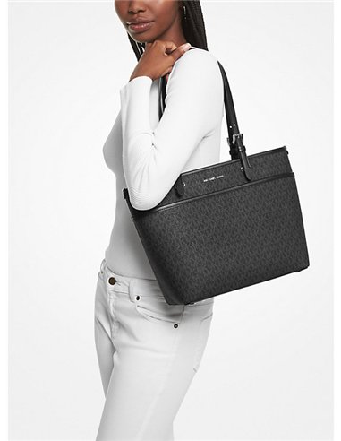 MK WINSTON MD TZ POCKET TOTE BLACK