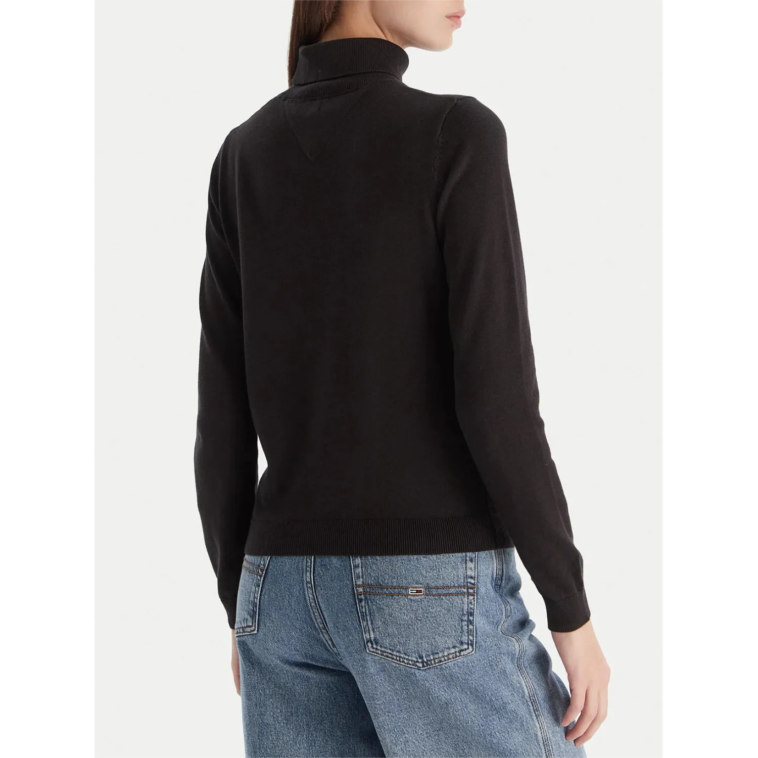 TH Jersey Cuello Largo Mujer BLK