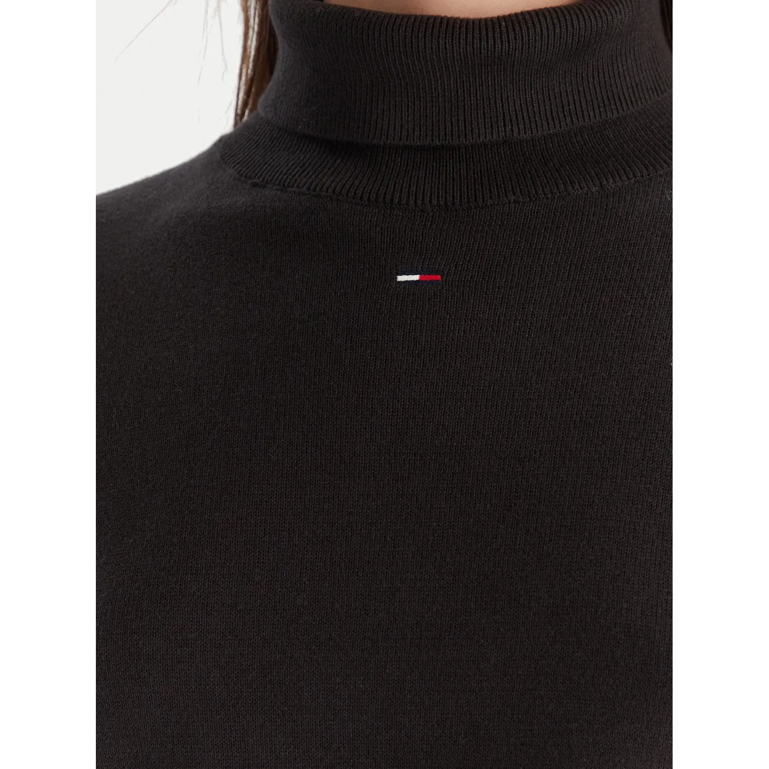 TH Jersey Cuello Largo Mujer BLK