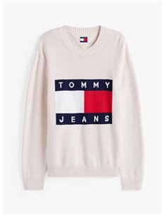 TH Jersey en intarsia con parche del logo Gris  2
