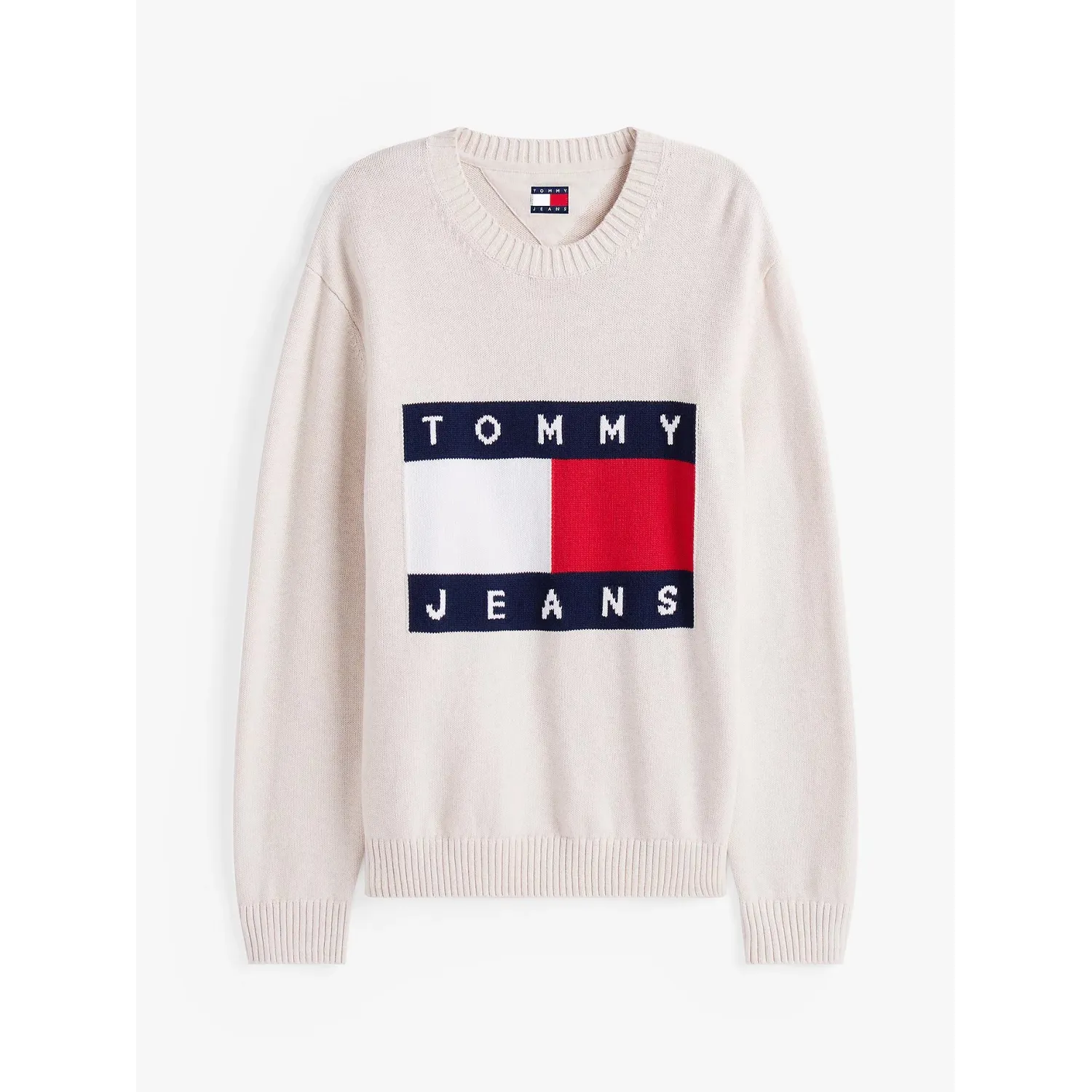 TH Jersey en intarsia con parche del logo Gris 