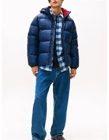 TH Anorak de plumón con capucha navy