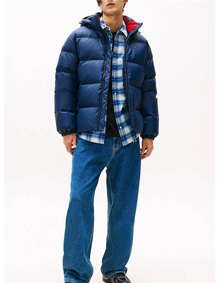 TH Anorak de plumón con capucha navy