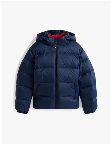 TH Anorak de plumón con capucha navy