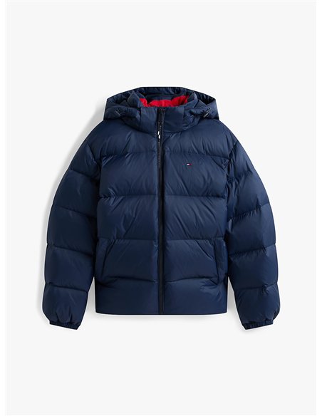TH Anorak de plumón con capucha navy