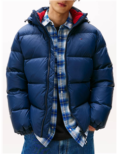 TH Anorak de plumón con capucha navy