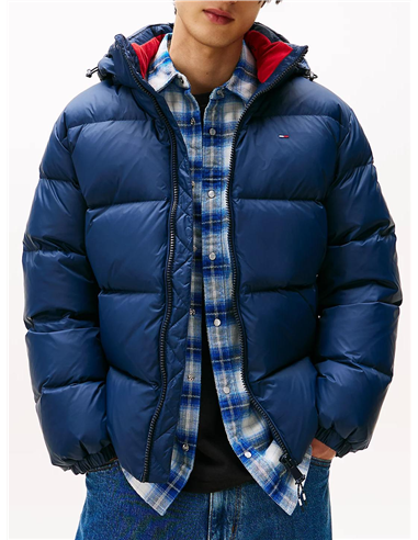 TH Anorak de plumón con capucha navy