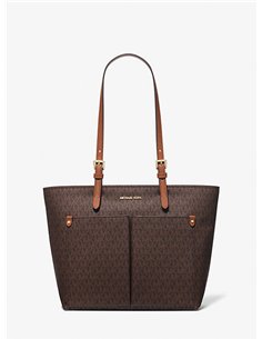 MK JST MD DBL POCKET TOTE BROWN 2