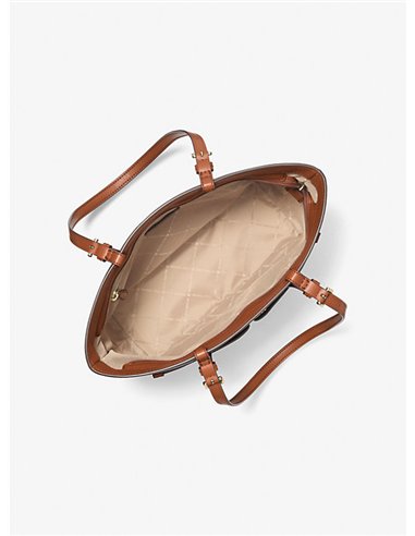 MK JST MD DBL POCKET TOTE BROWN