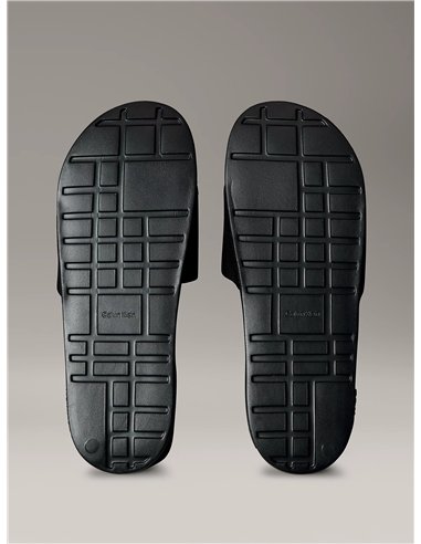 CK Chanclas de lona con logo Blcanco 
