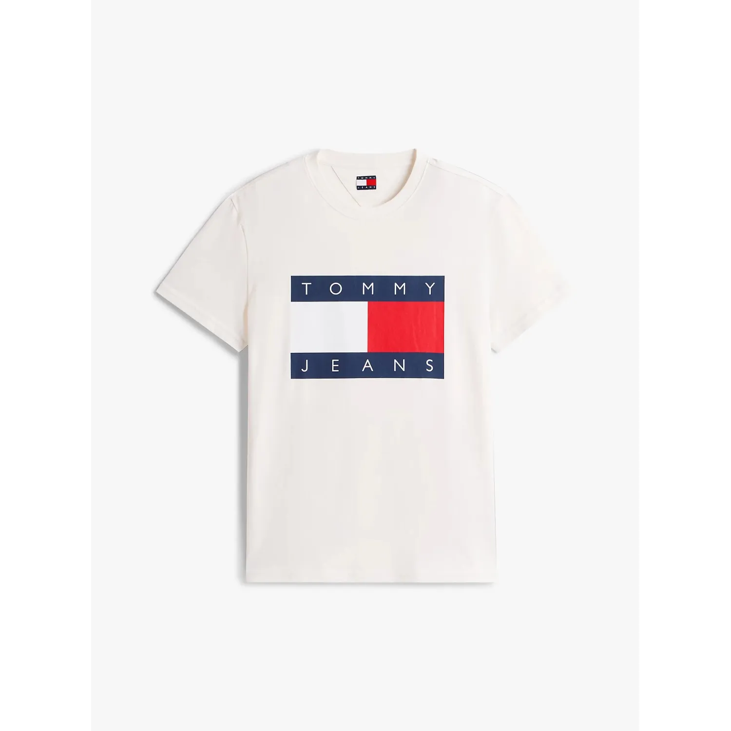 TH Camiseta de cuello redondo con parche Blanco