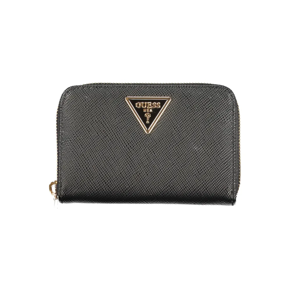 GUESS CARTERA LAUREL II SLG MED ZIP AROUND BLK
